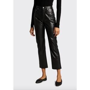 Nanushka Vinni Faux-Leather Ankle Pants